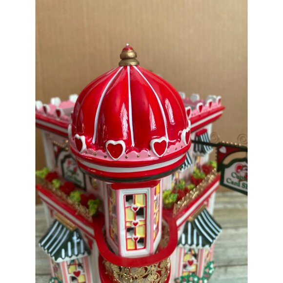Dept 56 Cupid's Cardshop Ceramic Valentine's House in Box w/FLAWS - Picture 7 of 16